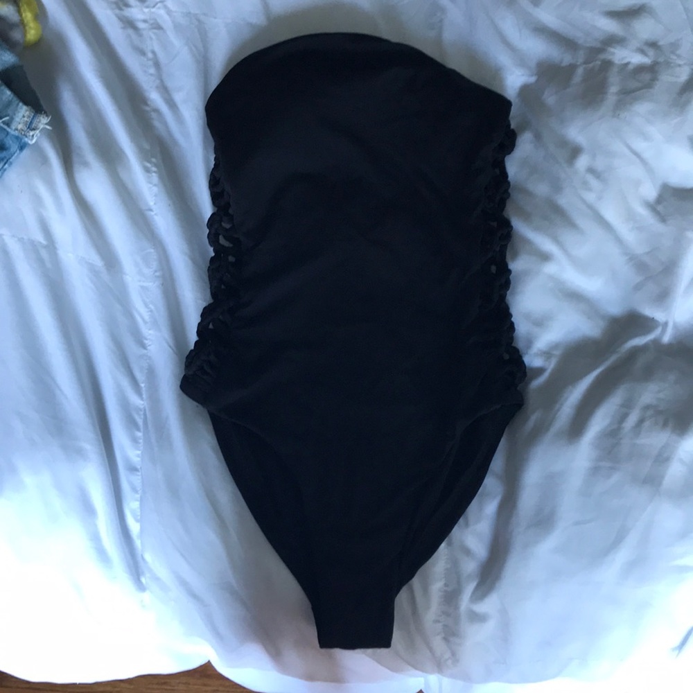 Black One-piece bathing suit